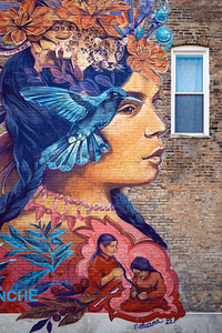 La Malinche Wall Mural