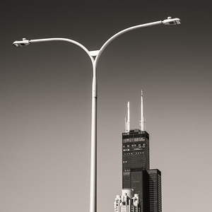 Willis Tower and Lamp