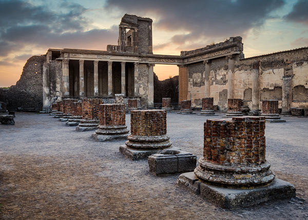 Pompeii Pillars Print