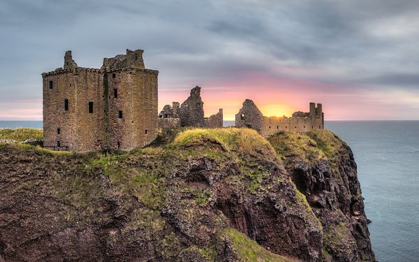 Daybreak at Dunnottar Print
