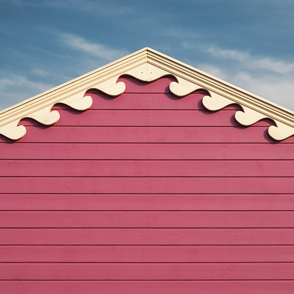 Beach Hut Waves Print