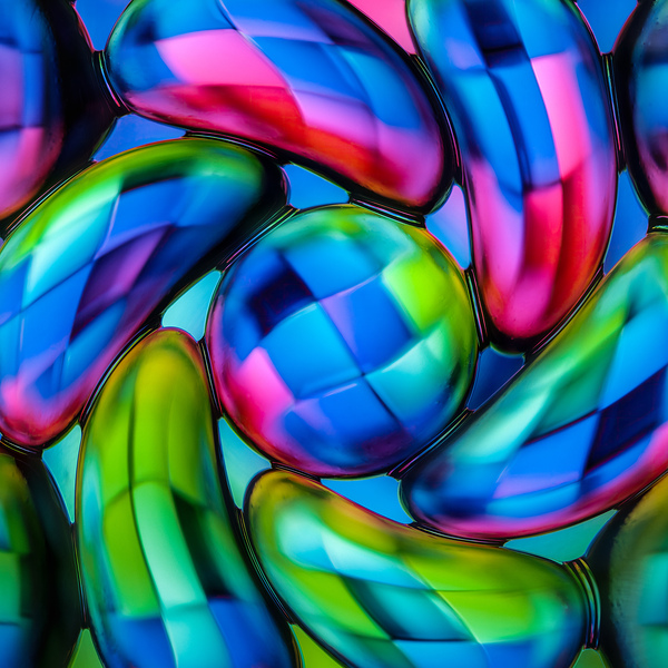 Psychedelic Squares Print