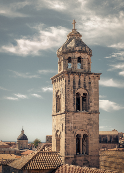 Dubrovnik Monastery Tower Print