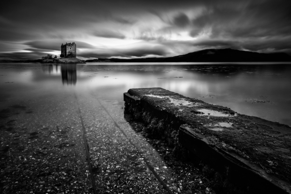 Jetty to Castle Stalker Print