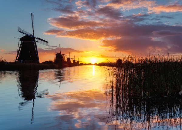 Kinderdijk Sunrise Print