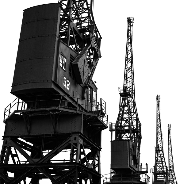 Old Cargo Cranes Print