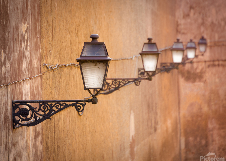 Rome Street Lamps  Print