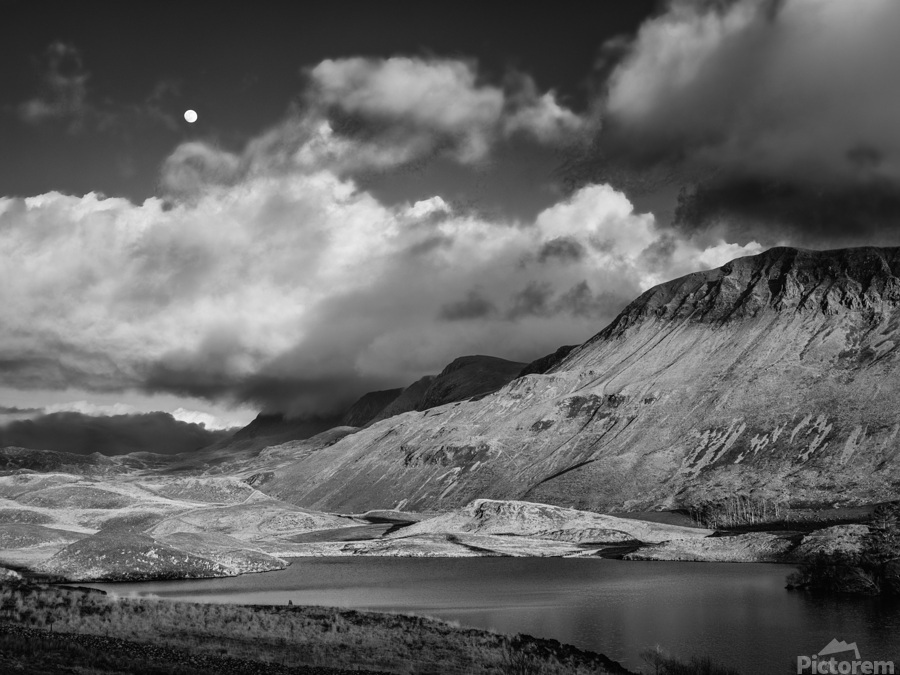 Moonrise over Llynnau Cregennen  Print