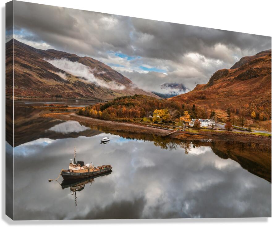 Autumn Tranquility on Loch Duich Canvas Print