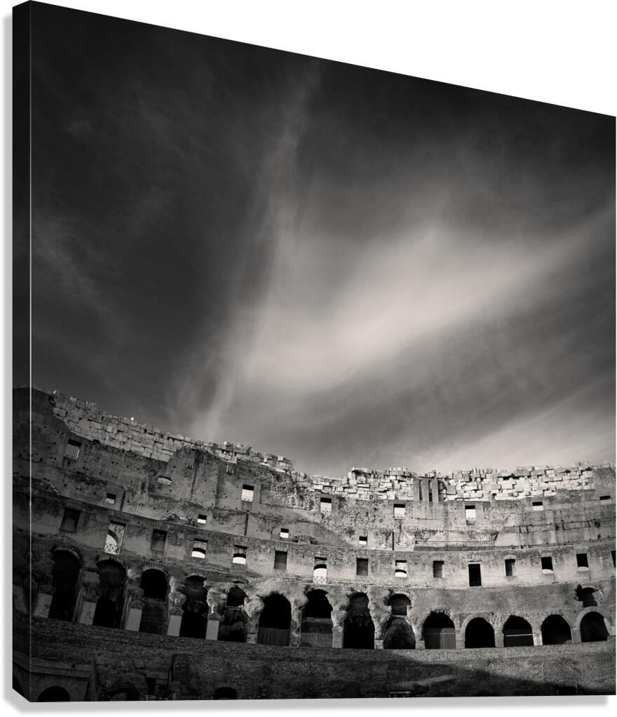 Inside the Roman Colosseum Canvas Print