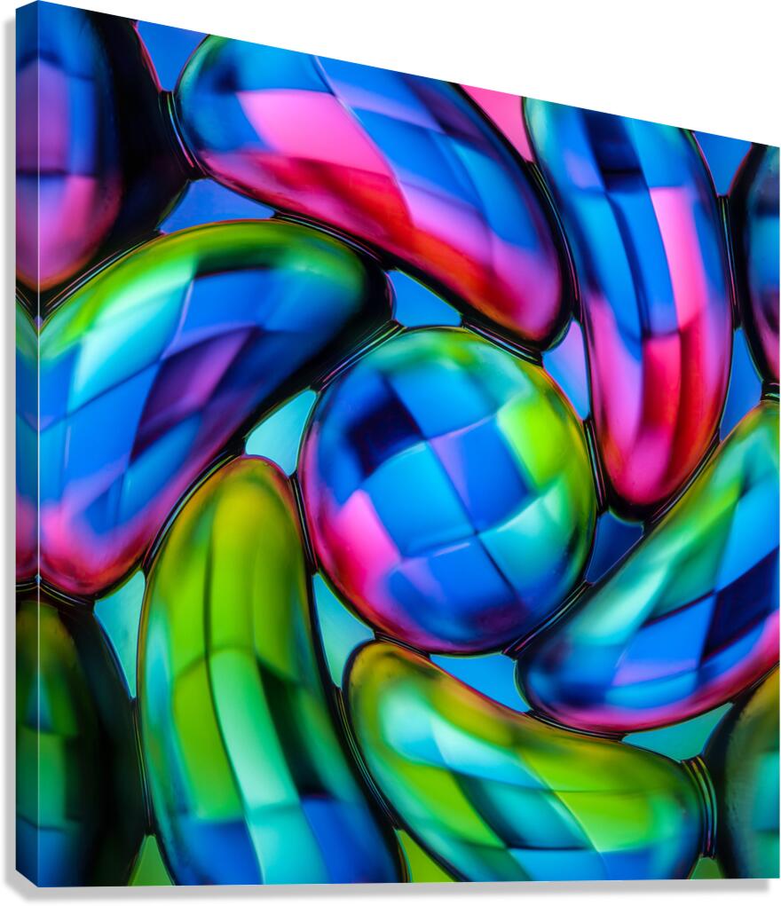 Psychedelic Squares Canvas Print