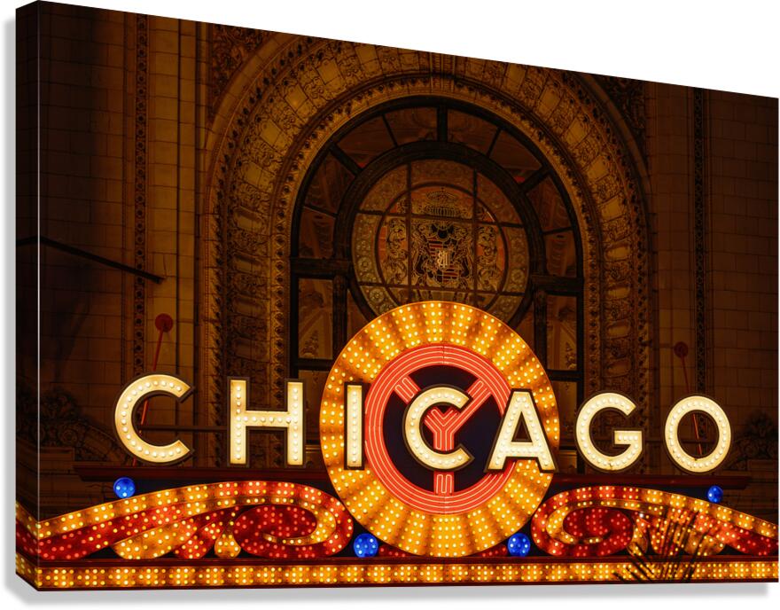 Chicago Theatre Sign Canvas Print
