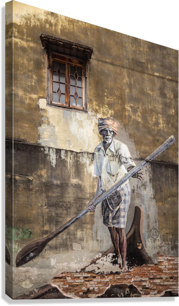 The Indian Boatman Canvas Print