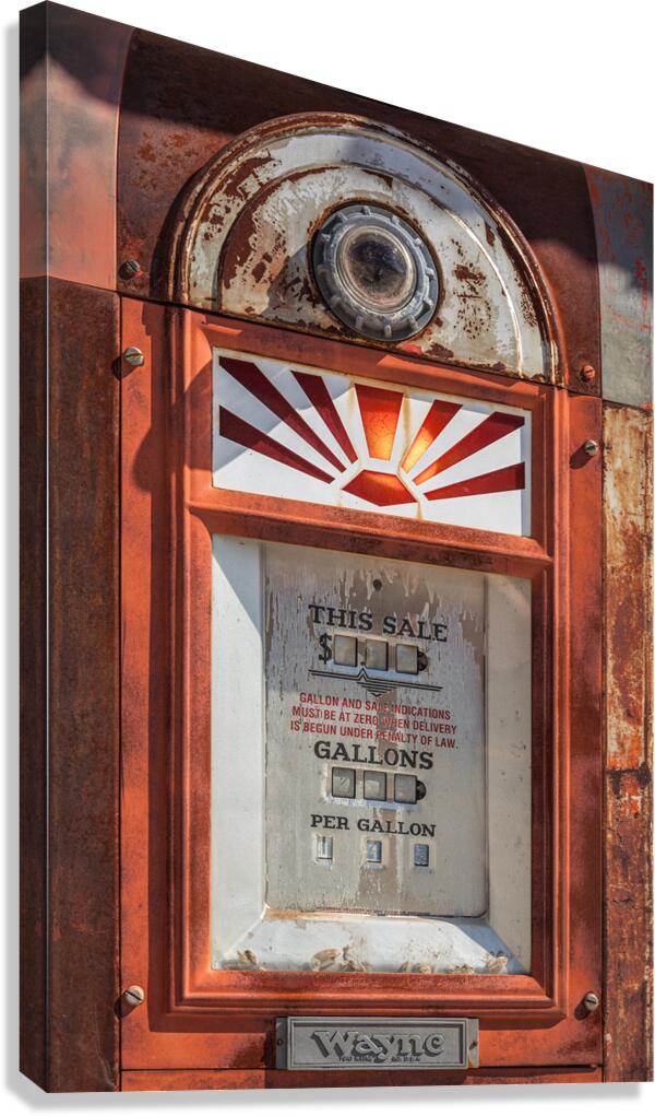 Route 66 Petrol Pump Canvas Print