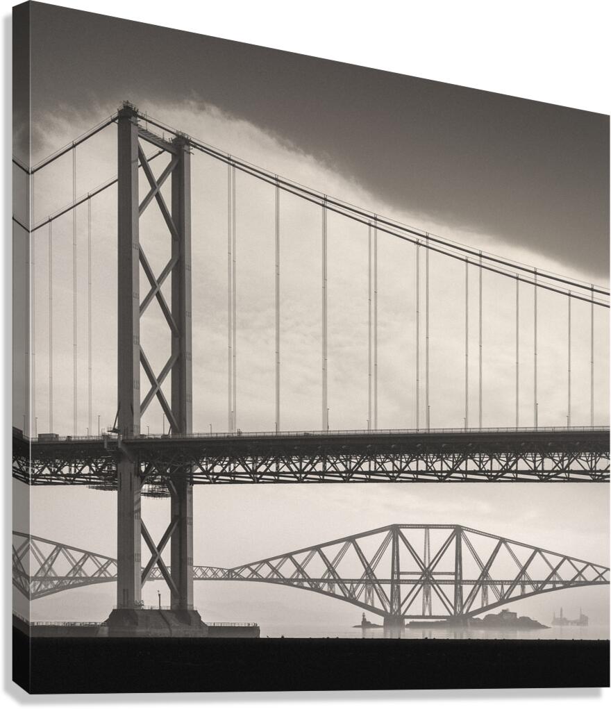 Forth Road and Rail Bridges Canvas Print