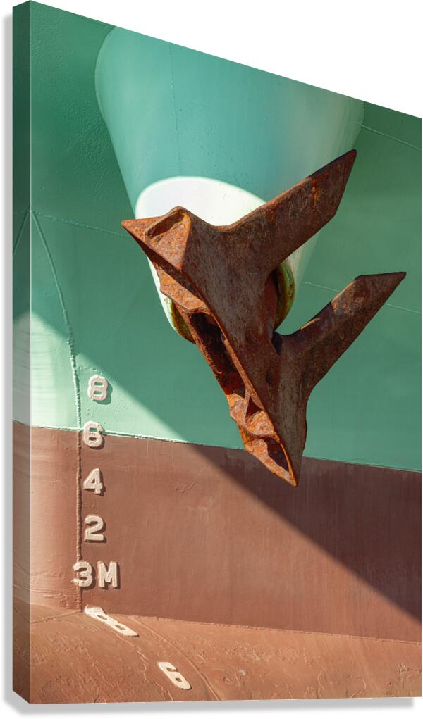 Osaka Harbour Anchor Canvas Print