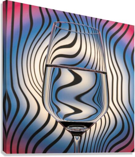 Waves Glass Canvas Print