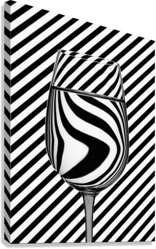Striped Glass Canvas Print