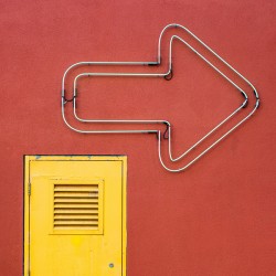 Yellow Door Big Arrow