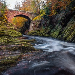 Autumn at Gannochy Bridge