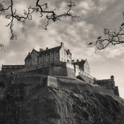 Edinburgh Castle in Monochrome
