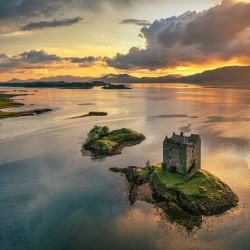 Castle Stalker Sunset