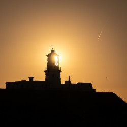 Strumble Head Lighthouse Silhouette