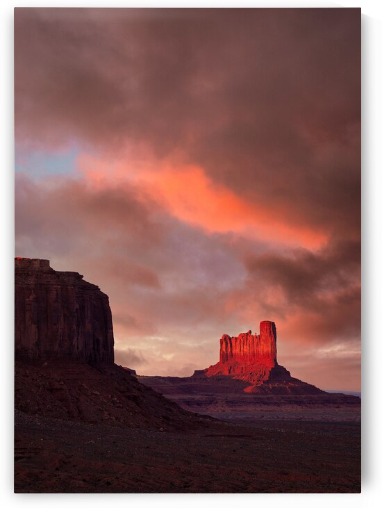 Sunset in Monument Valley by Dave Bowman