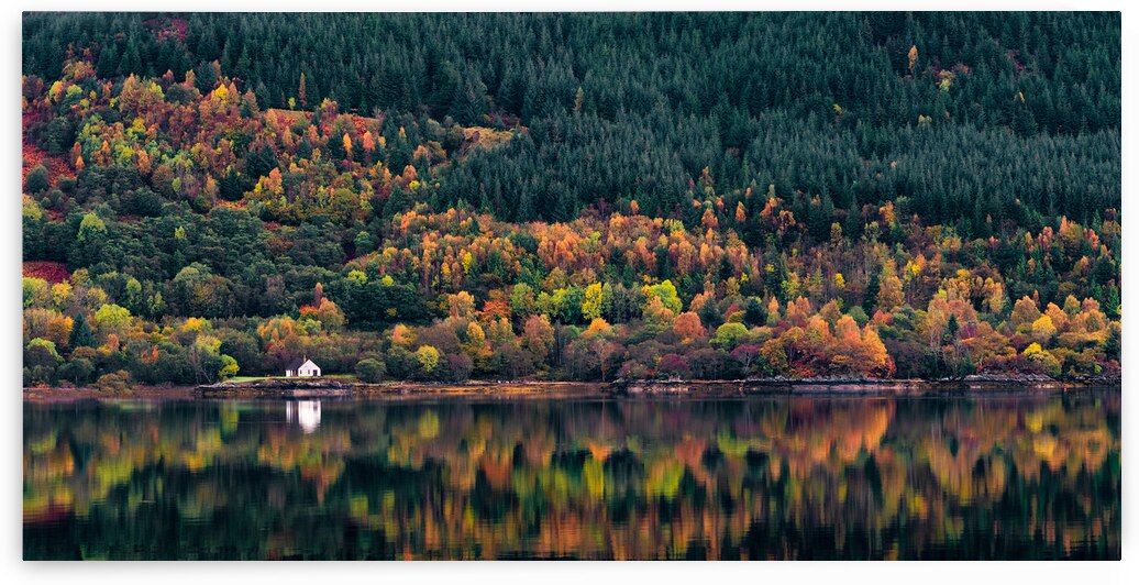 Loch Duich Autumn Reflections by Dave Bowman