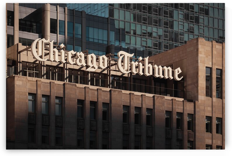 Chicago Tribune Sign by Dave Bowman