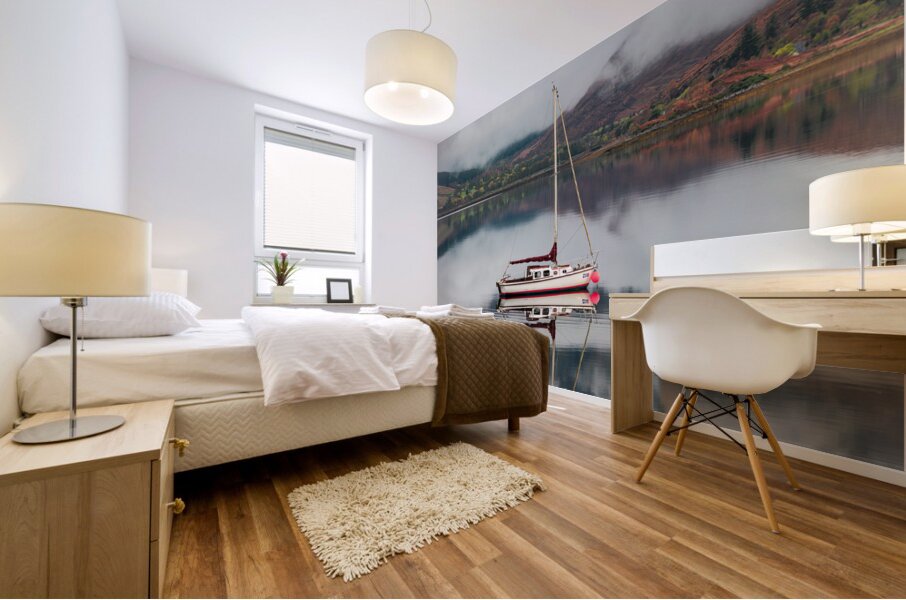 Moored on Loch Duich Mural print