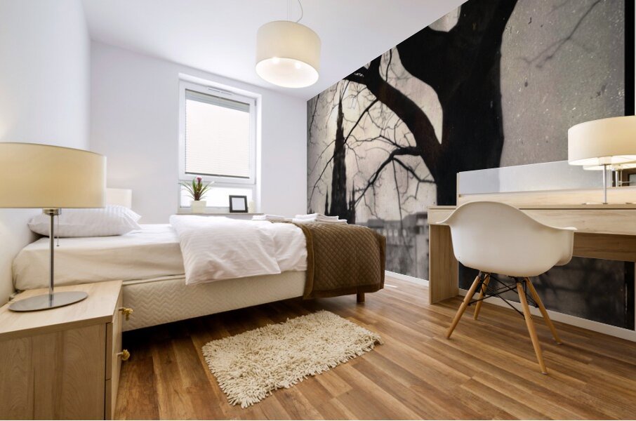 Scott Monument Silhouette Mural print