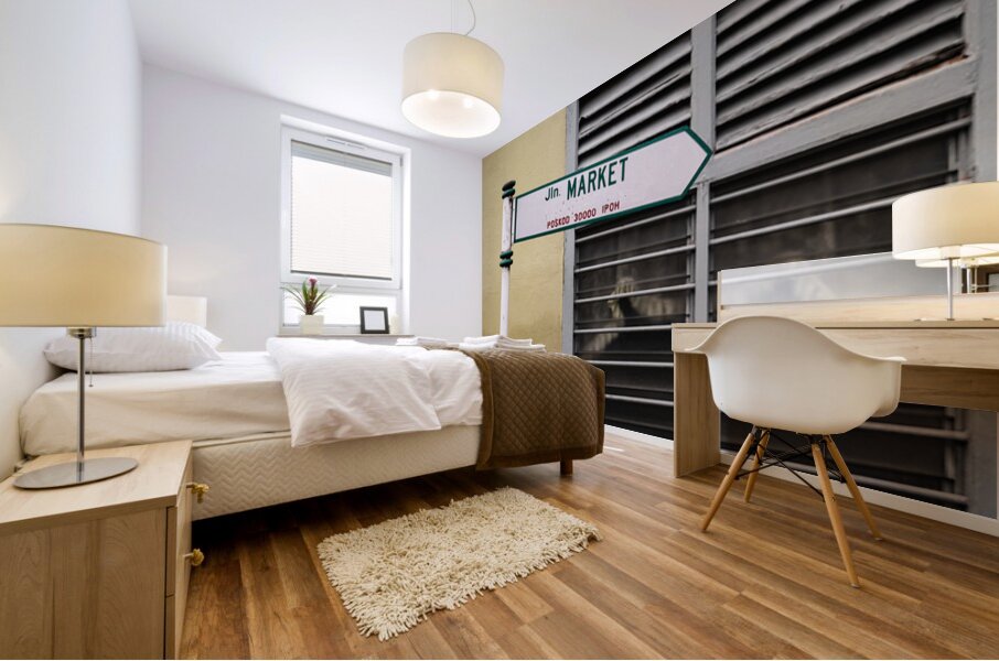 Ipoh Market Street Sign Mural print