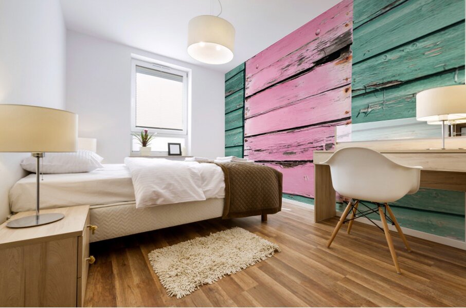 Pink Panel Mural print