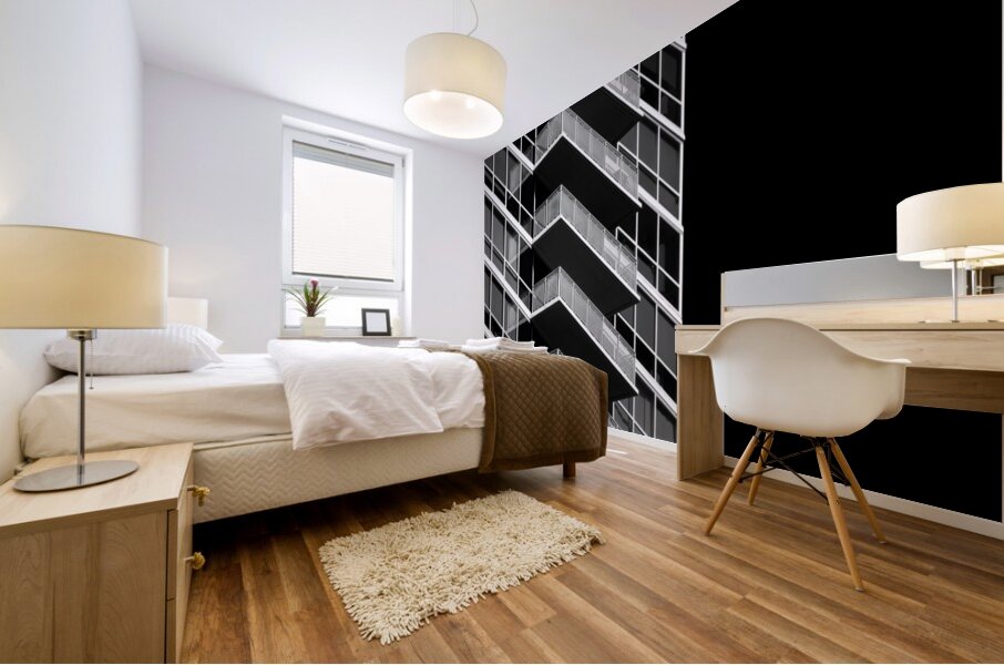 City Balconies Mural print