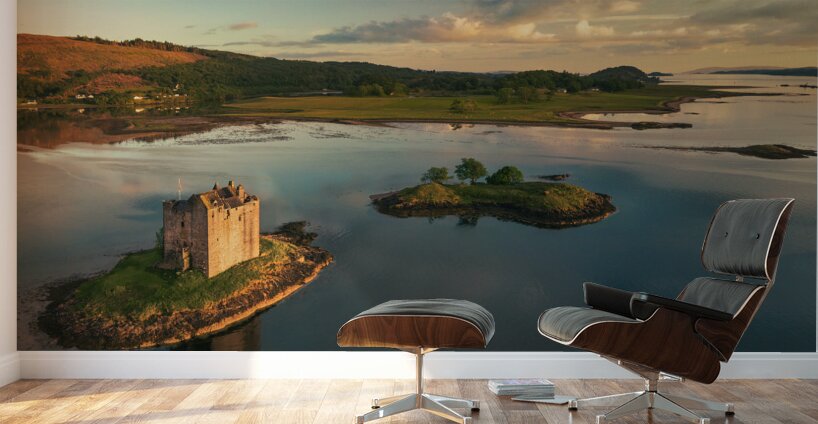 Last Light at Castle Stalker Wall Murals