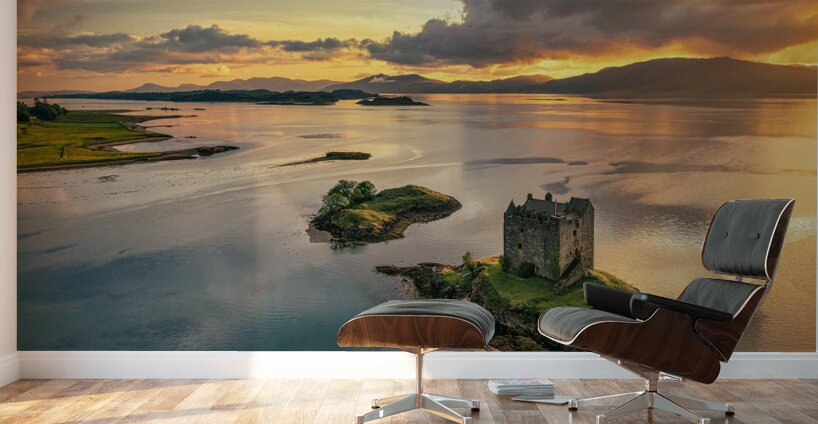 Castle Stalker Sunset Wall Murals