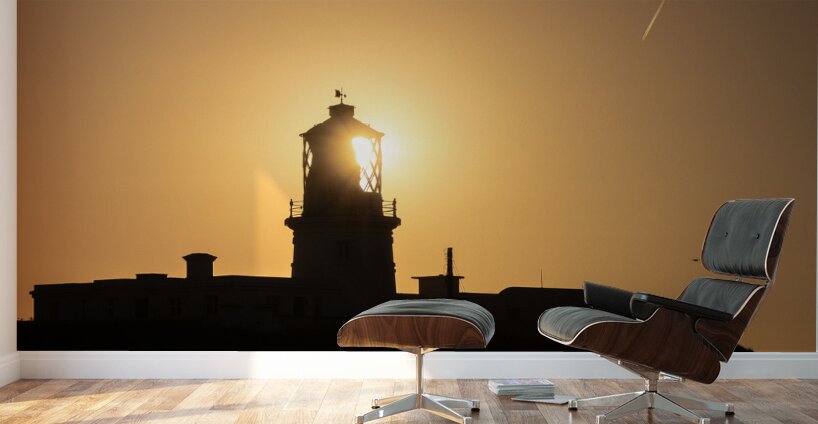 Strumble Head Lighthouse Silhouette Wall Murals