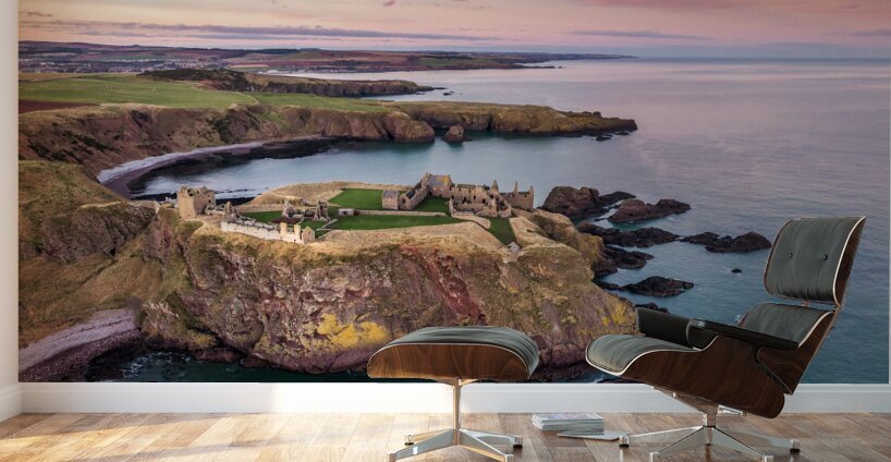 Dunnottar Castle Sunset Wall Murals