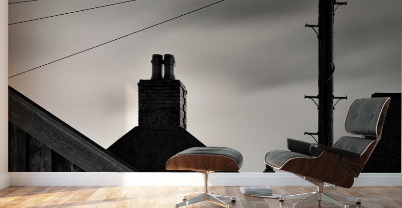 Footdee Rooftops at Dusk Wall Murals