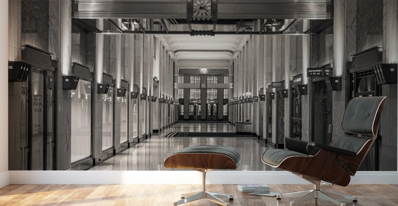 Field Building Interior Wall Murals