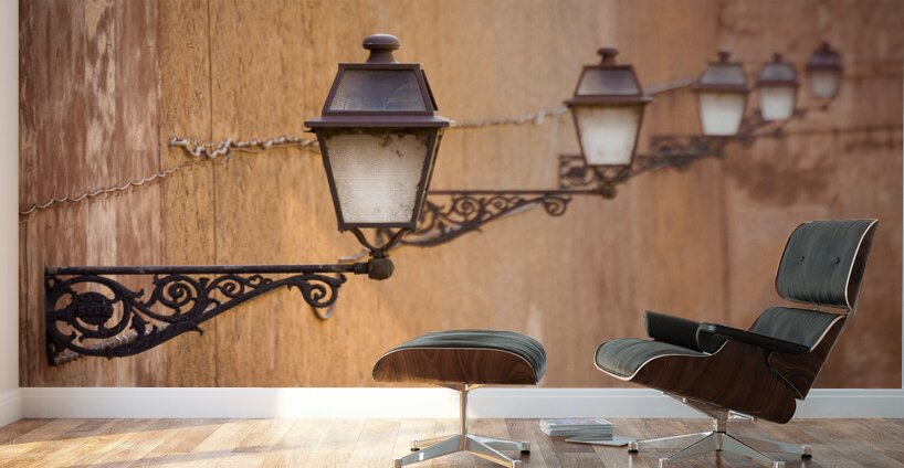 Rome Street Lamps Wall Murals