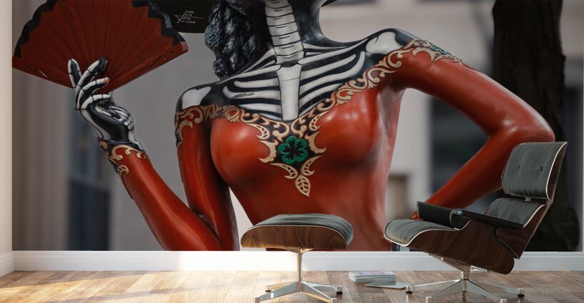 Chicago Catrina Statue Wall Murals