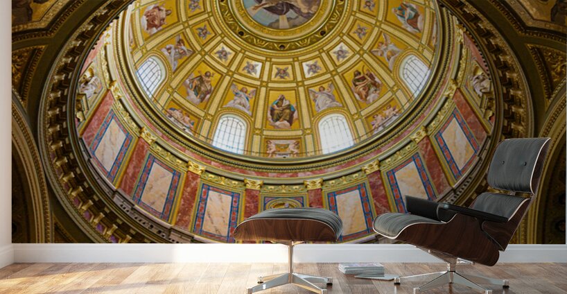St. Stephens Basilica Ceiling Wall Murals