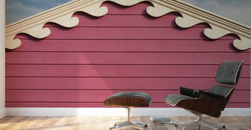 Beach Hut Waves Wall Murals