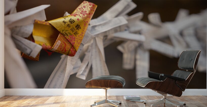 Golden Omikuji Wall Murals