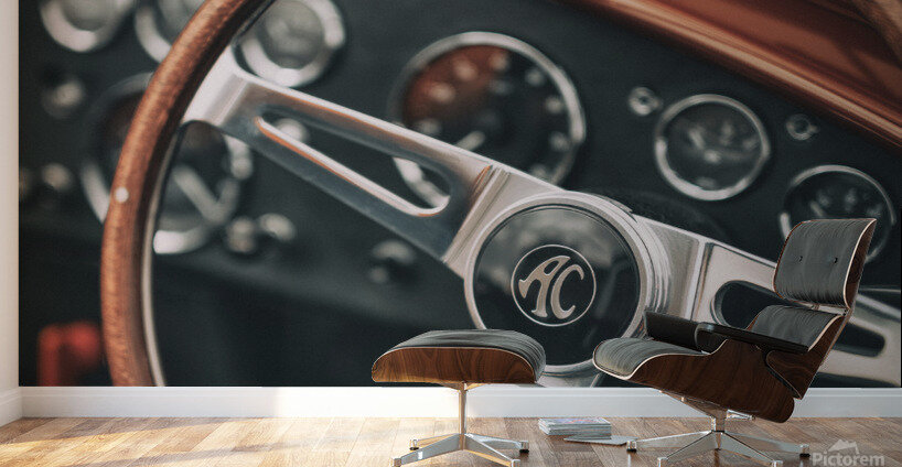 AC Cobra Steering Wheel Wall Murals