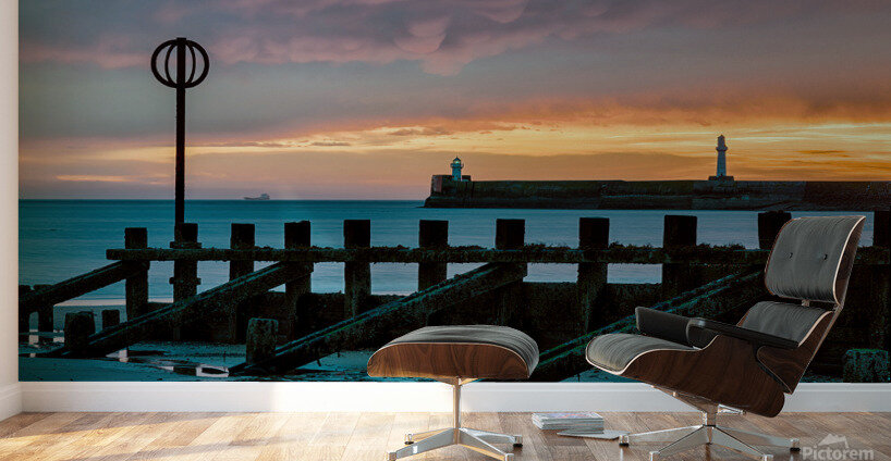Aberdeen Harbour Sunrise Wall Murals