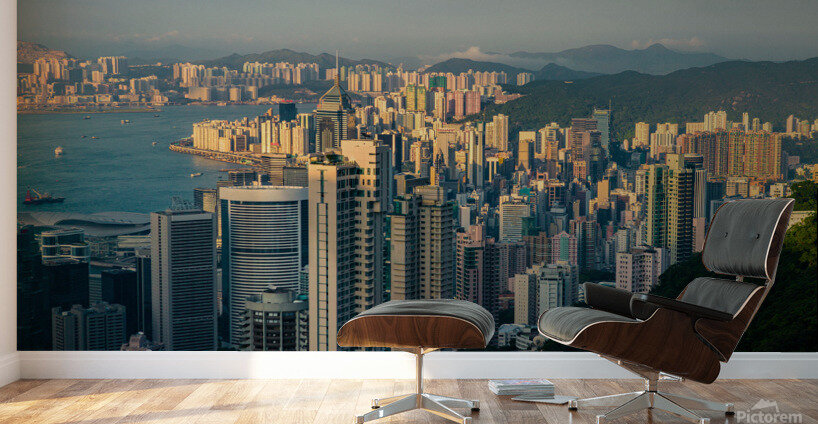 Hong Kong Cityscape Wall Murals