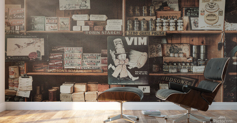 Vintage Soap Store Wall Murals